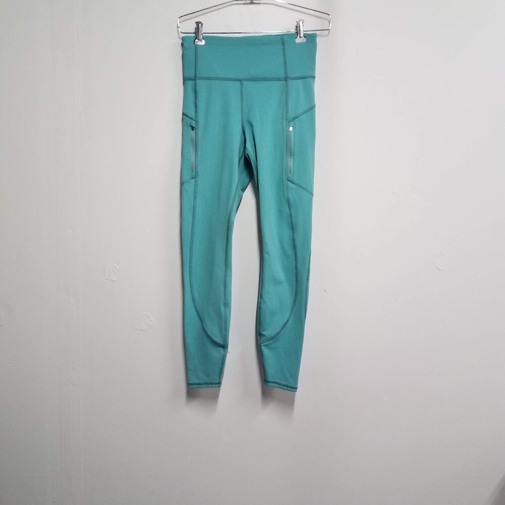 Athleta Rainier Tight High Rise Green Womens Small S Leggings 487745-16